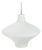 White Pendant Light in Glass For Sale
