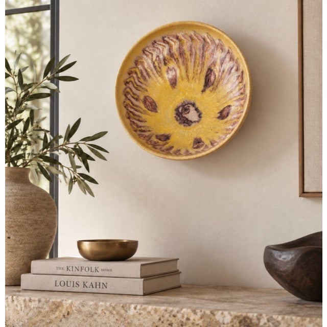 Guido Gambone Yellow Ceramic Bowl, Italy, C. 1950s For Sale - Image 4 of 8