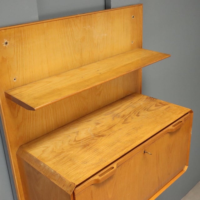 Wood Vintage Storage Cabinet in Maple Veneer Wood, 1960s For Sale - Image 7 of 14