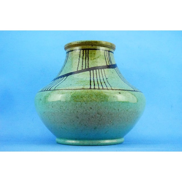 Ceramic Mid-Century Ceramic Vase attributed to Alessio Tasca for Istituto Statale d'Arte, Venice, Italy, 1950s For Sale - Image 7 of 18