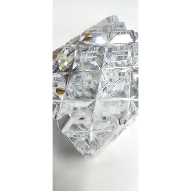 Cut Glass and Silver Lighter, Spain, 1980s For Sale - Image 6 of 7