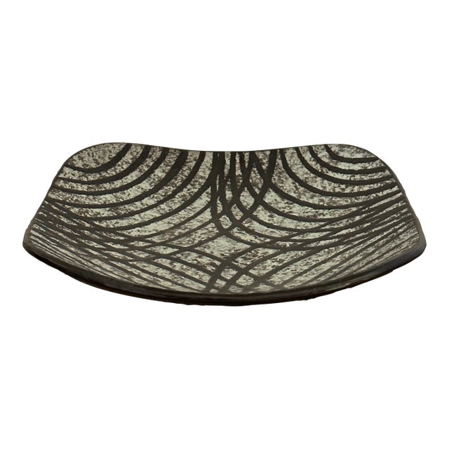 1950s Ingrid Atterberg for Upsala-Ekeby Large Ceramic Dish For Sale