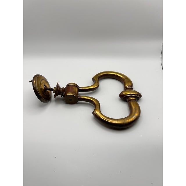 Victorian Large Victorian Brass Door Knocker For Sale - Image 3 of 5