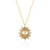 Metal Medallion Diamond Evil Eye Necklace in 18k Yellow Gold- Gift for Christmas For Sale - Image 7 of 13