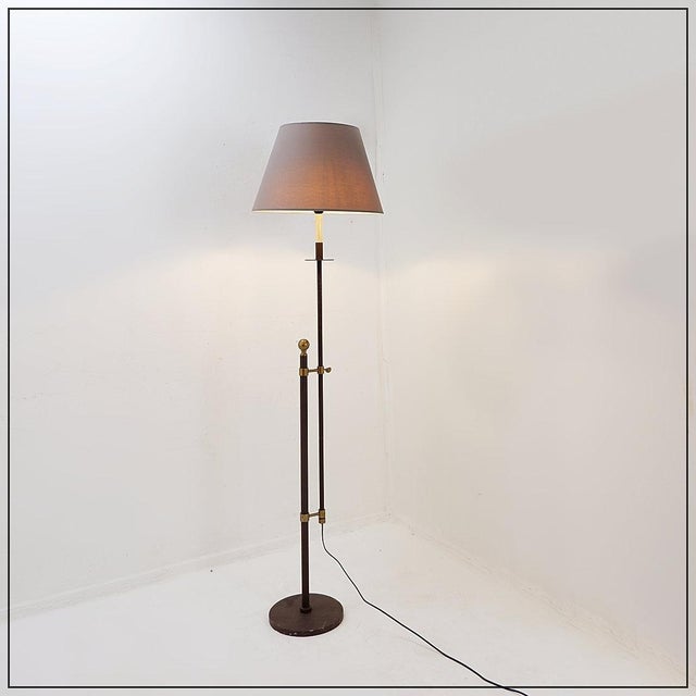 Mid-Century Height-Adjustable Floor Lamp in the style of Bergboms, 1960s For Sale - Image 14 of 14