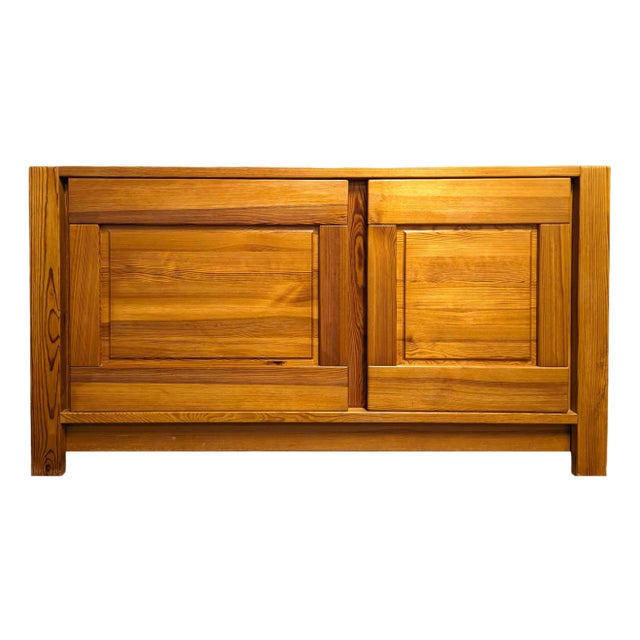 Low Buffet TV Cabinet in Fir For Sale