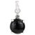 5.71 Ct Single Stone Black Star & Zircon Classic Drop Pendant For Sale - Image 9 of 12