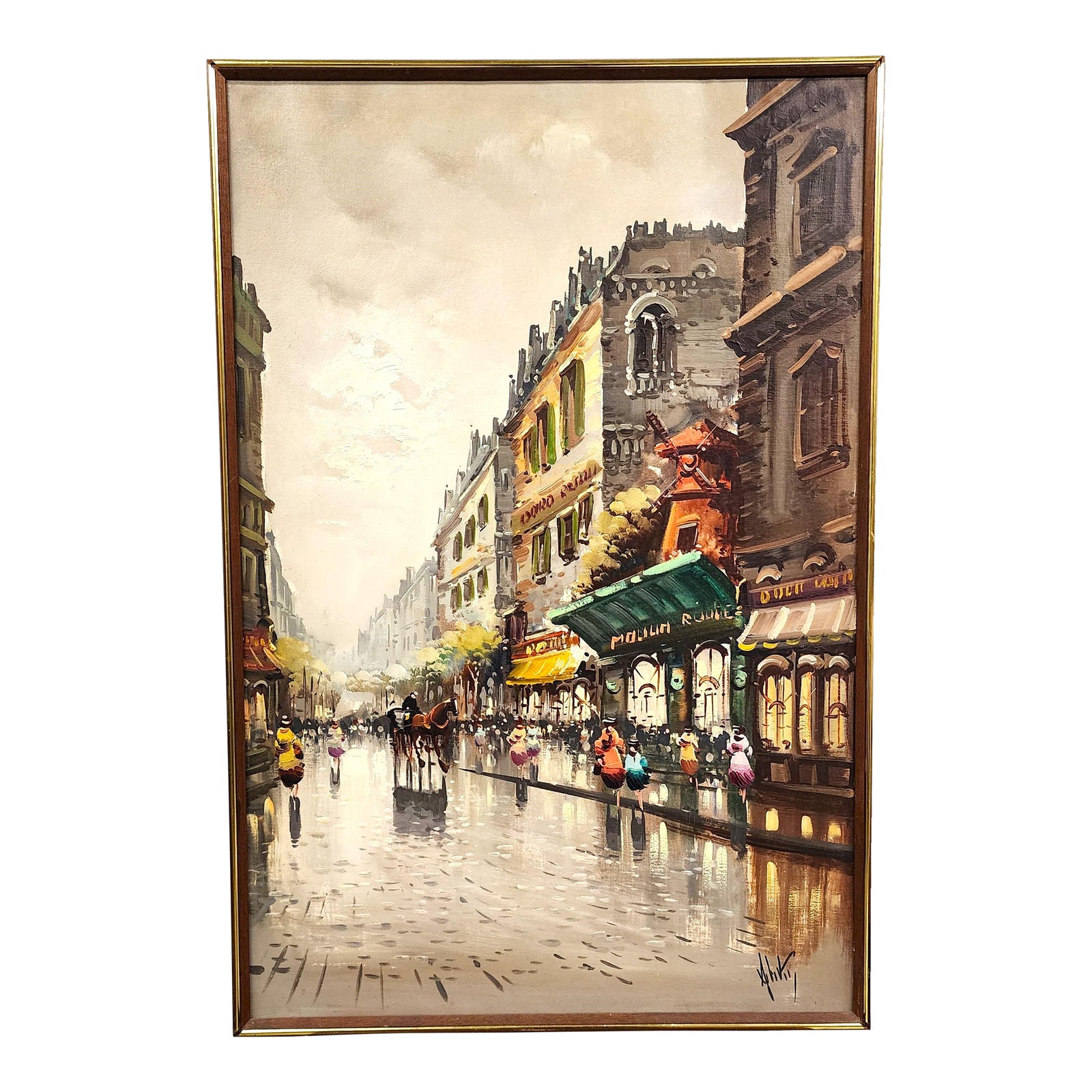 Authentic Antonio DeVity Paris Oil Painting Chairish