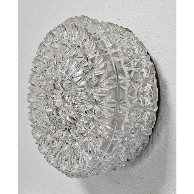 Gold Mid-Century Flush Mount or Wall Sconce from Erco, West Germany, 1960s For Sale - Image 8 of 11