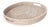 Artifacts Rattan Oval Tray with Cutout Handles in White Wash - 18" For Sale
