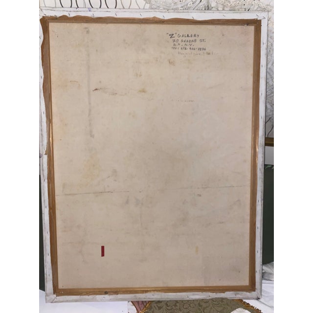1990s Richard Barbot Contemporary Haitian Master Mixed Media Painting - Signed W/ Coa For Sale - Image 12 of 12