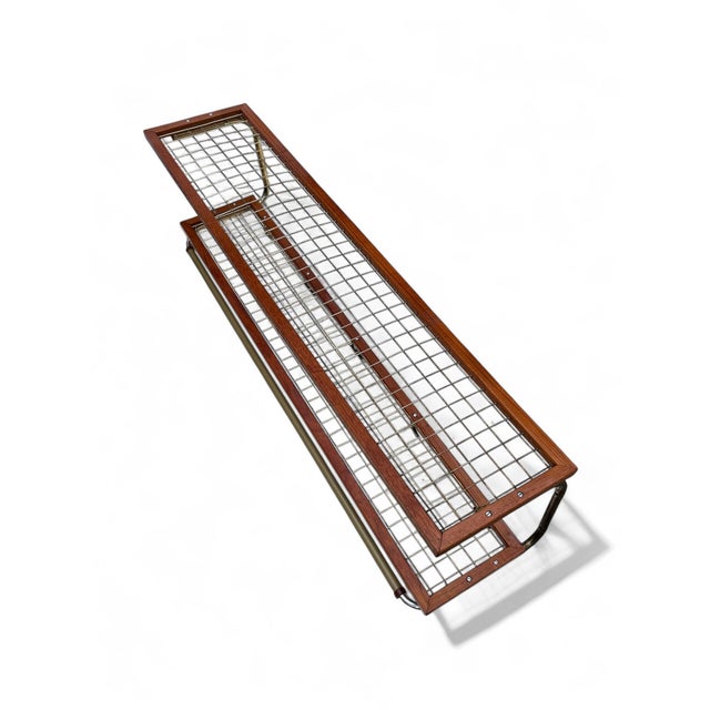 Mid-Century Modern Scandinavian Wall-Mounted Coat Rack, 1960s For Sale - Image 3 of 6