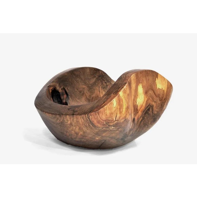 Wood Walnut Vessel 1466 by Jörg Pietschmann For Sale - Image 7 of 9
