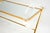 Gold Vintage Italian Acrylic Glass and Gold Finish Console Table, 1970s For Sale - Image 8 of 11