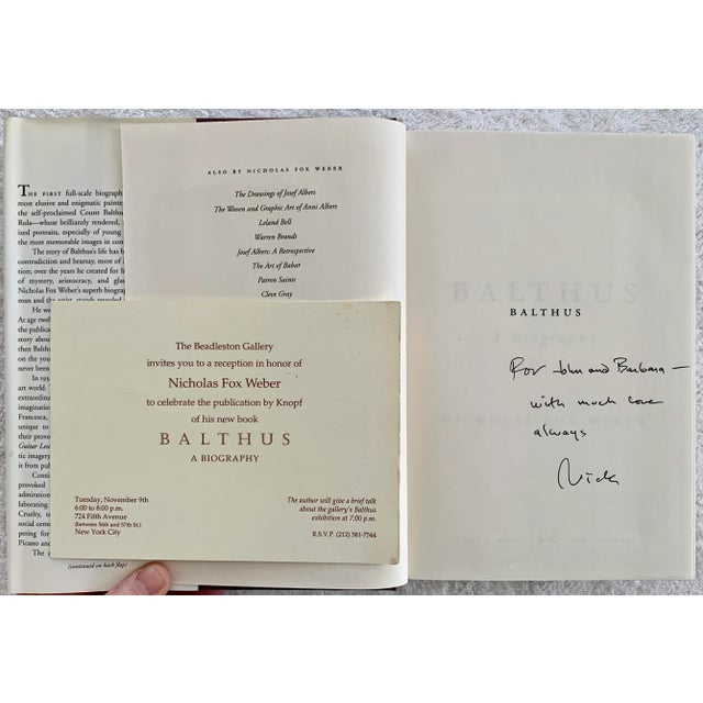 Mid-Century Modern 1999 Balthus: A Biography, Signed by Author For Sale - Image 3 of 8