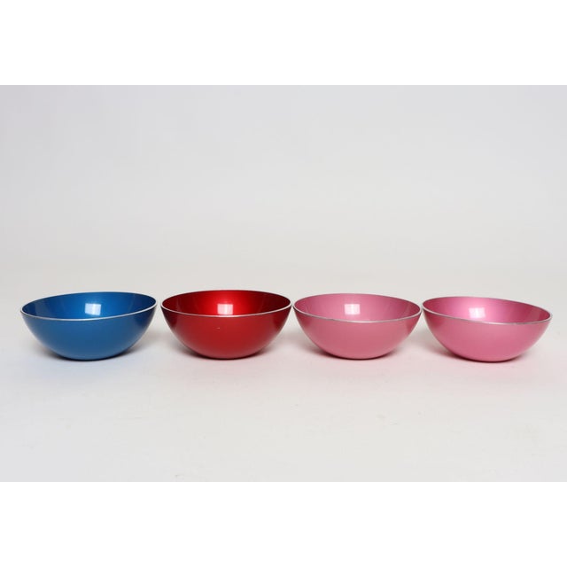 Pink Set of Ten Norwegian Modern Enamel Multi-Color Bowls by Bjørn Engø for Emalox For Sale - Image 8 of 18