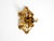 Brutalist Florentine Gold-Plated Iron Ceiling Lamp, 1960s For Sale - Image 6 of 18