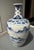Enhance your collection with this **Vintage Mid-Century Modern Chinese Blue & White Porcelain Vase**, an elegant...