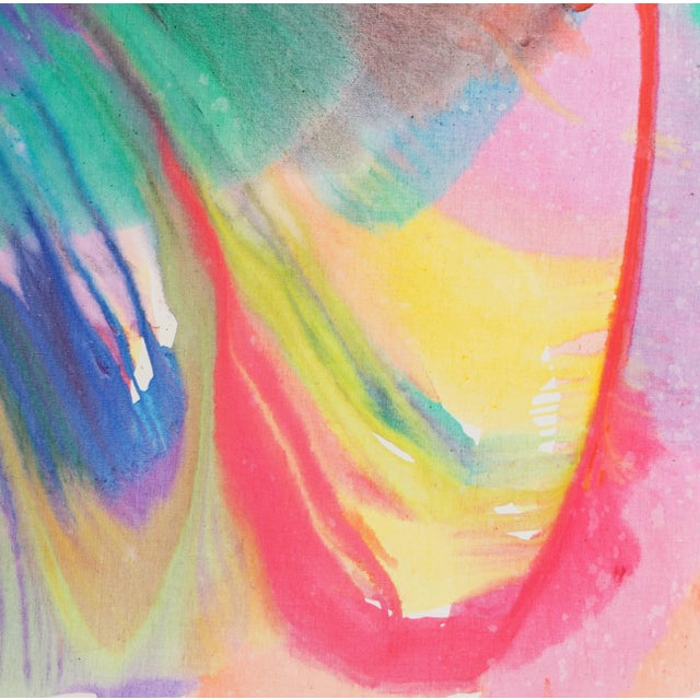 'Abstract, Coral and Jade' by Frealon Norden Bibbins, 1976, San Francisco Bay Area Abstraction, Large Oil For Sale In Monterey, CA - Image 6 of 8