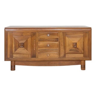 French Oak Sideboard in the Style of Charles Dudouyt For Sale