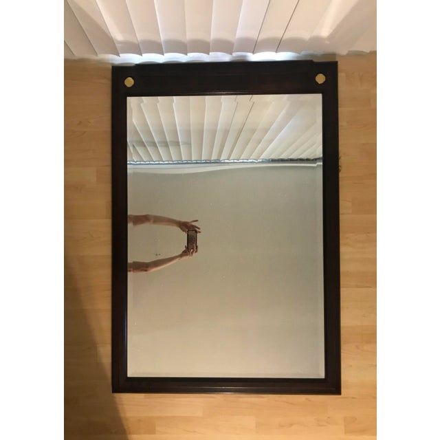 Wood Campaign Style Mirror by White Furniture For Sale - Image 7 of 7