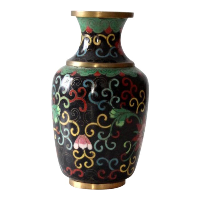 Vintage Chinese Cloisonne Vase Chairish