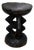 Vintage Tonga Hand Carved Wood Stool – Brutalist Sculptural Side / Plant Table, 14" For Sale