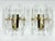 Metal Sciolari Sconces in Glass and Gilded Brass, 1970s, Set of 2 For Sale - Image 7 of 9