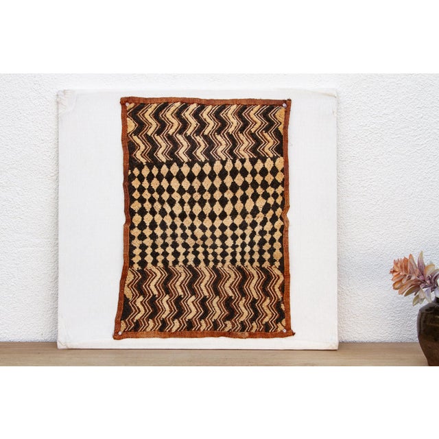 African Kinshasha African Kuba Cloth Panel For Sale - Image 3 of 7