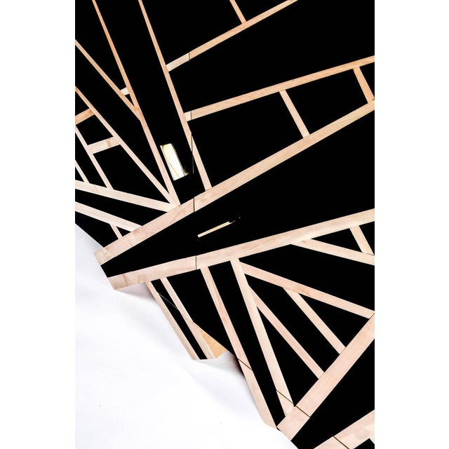 Lines Buffet in Black Pear Wood and White Holly by Aymeric Lefort For Sale - Image 6 of 15