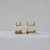 Gold Neoclassical Andirons in Patinated Brass, 1890s, Set of 2 For Sale - Image 8 of 10