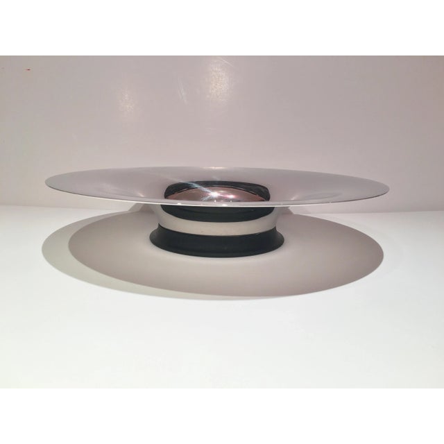 Modern Erik Bagger Modernist Stainless Steel Charger For Sale - Image 3 of 3