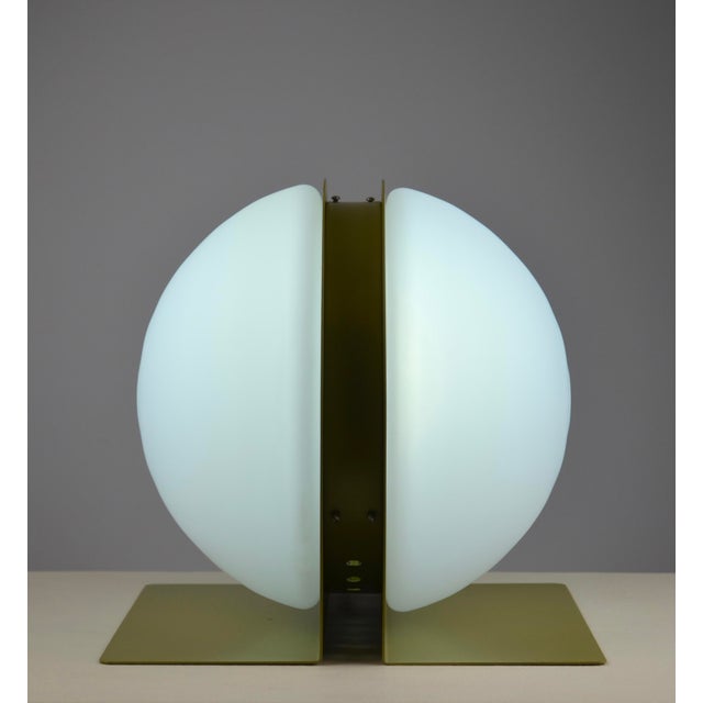 Metal Model 10445 Table Lamp by Ben Swildens for Verre Lumière, 1970s For Sale - Image 7 of 18