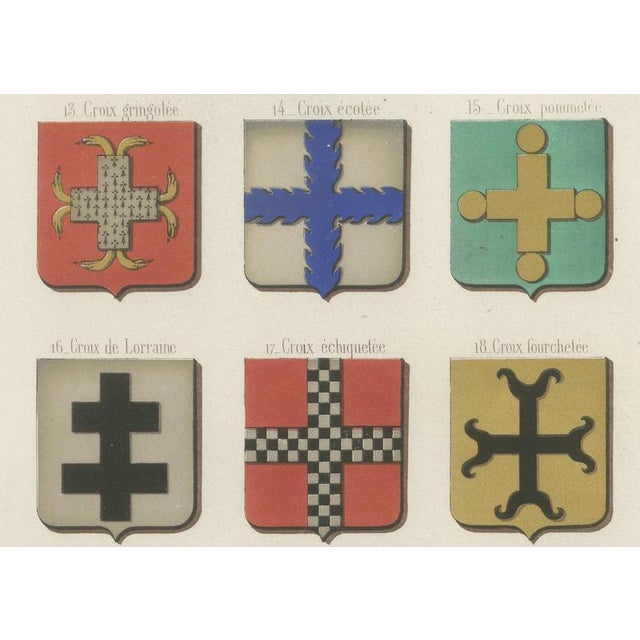 Heraldic Crosses Continued, 1851, Paper For Sale - Image 4 of 9