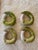 Bring a touch of whimsy to your table with this set of vintage ceramic asparagus napkin rings. Each ring is hand painted...