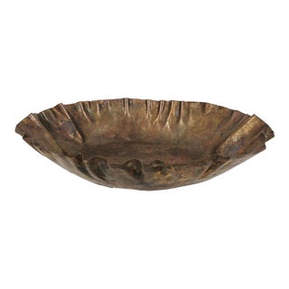 1930's Art Nouveau Style Copper Decorative Bowl by Leland Drumgold For Sale