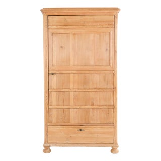 Chamber Cabinet in Pine with Round Legs and Drawers, 1900s For Sale