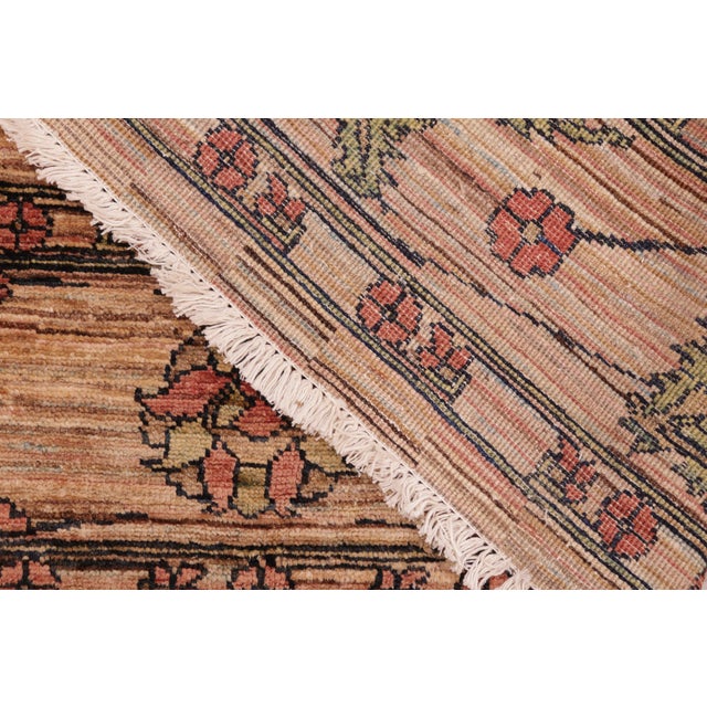 Beige Shabby Chic Gabbeh Beige/Rust Wool Rug - 6'3'' X 7'9'' For Sale - Image 8 of 10