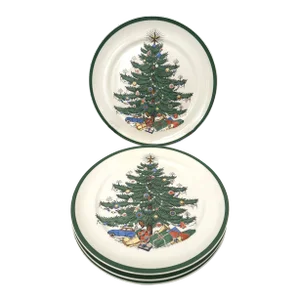 Christmas Salad Plates-A Set of 4