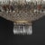 1950s Large Five-Light Crystal Ceiling Lamp, 1950s For Sale - Image 5 of 8