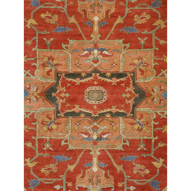 2020s Pasargad Home Serapi Rust Wool Area Rug- 9'11'' X 10' 0'' For Sale - Image 5 of 6