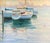 Sailboats in Harbor Oil Painting – Soft Impressionist Nautical Scene, Framed For Sale - Image 6 of 8