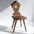 Antique Alpine Folk Art Oak Chair with Carved Face Mask For Sale - Image 10 of 10