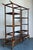 Late 20th Century Vintage Boho Rattan Pagoda Etagere After John Wisner for Ficks Reed For Sale - Image 5 of 11