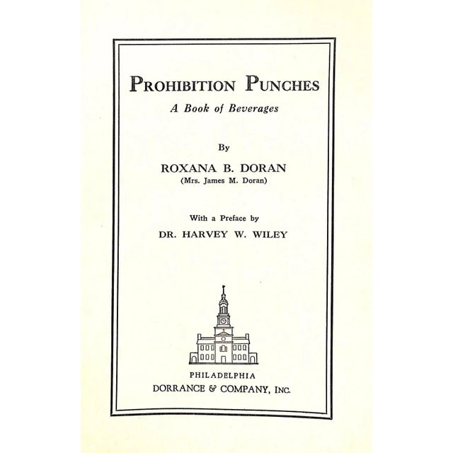 Traditional "Prohibition Punches: A Book of Beverages" 1930 Doran, Roxana B. For Sale - Image 3 of 10
