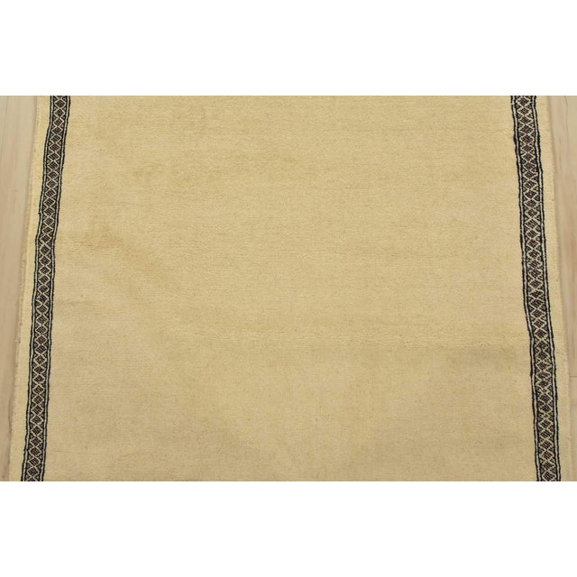 2020s Bokhara Runner 3’4” X 14’8” Beige Wool Hand-Knotted Oriental Rug For Sale - Image 5 of 13