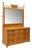 Bird's Eye Maple and Faux Bamboo Dresser Commode For Sale