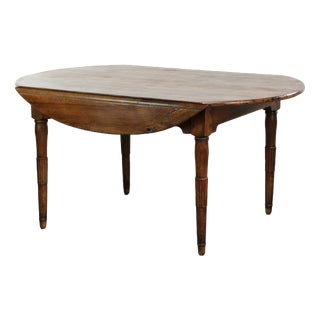 Antique 19th Century French Farmhouse Table in Walnut For Sale