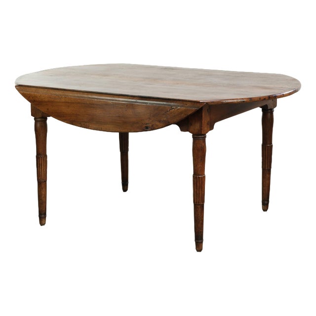 Antique 19th Century French Farmhouse Table in Walnut For Sale