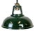 Vintage Industrial Green Painted Ceiling Lamp For Sale - Image 17 of 17